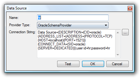 oracle database connect string