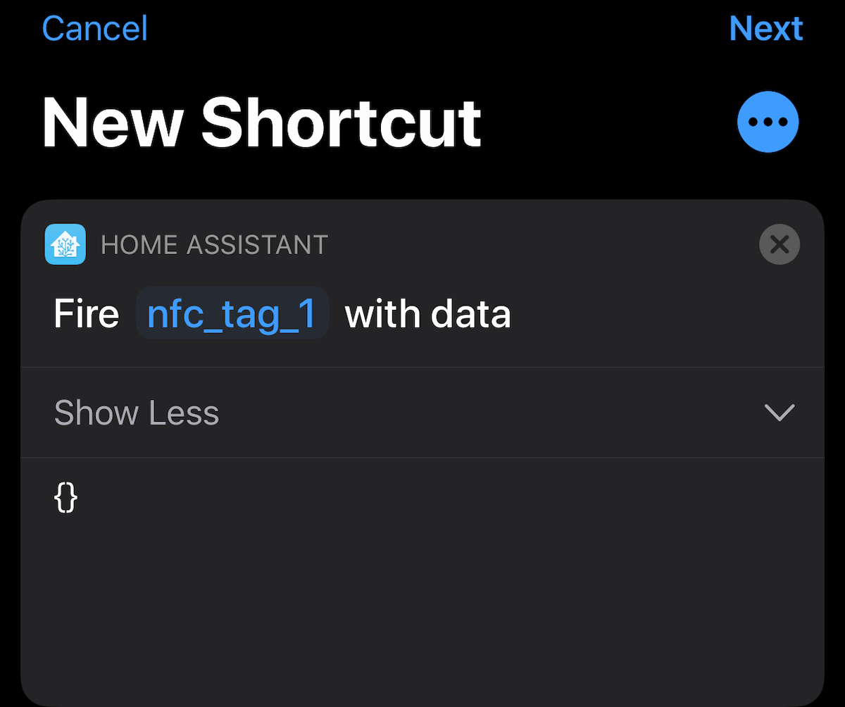 New Shortcut