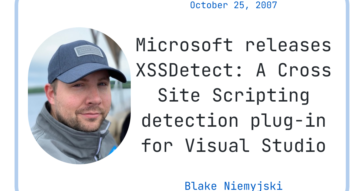 microsoft-releases-xssdetect-a-cross-site-scripting-detection-plug-in